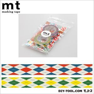 mt2Pアーガイル・レッド×グリーン 奥行1.5×幅10×高さ18.5cm MT02D075 1