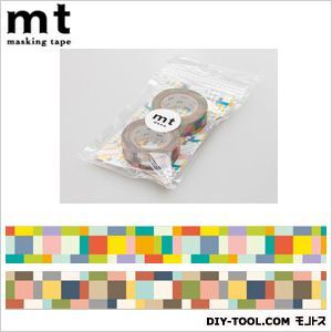 mt2Pモザイク・ブライト×グレイッシュ 奥行1.5×幅10×高さ18.5cm MT02D082 1