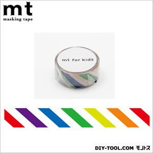 キッズカラフル・ストライプ 4×4×1.5cm MT01KID001 1