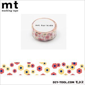 キッズモチーフ・花 4×4×1.5cm MT01KID004 1