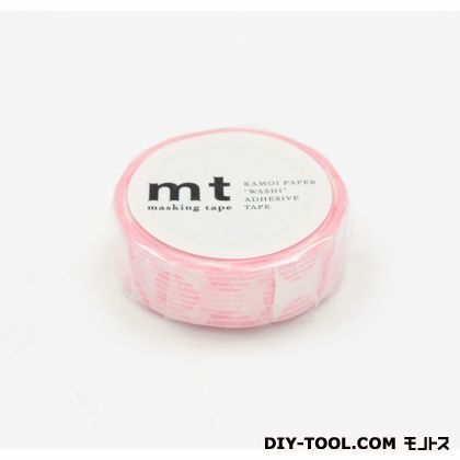 mt1P手描きドット・ピンク 15mm×10m MT01D225 1