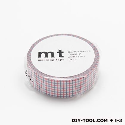 mt1P方眼・ダルレッド×ダルブルー 15mm×10m MT01D273 1