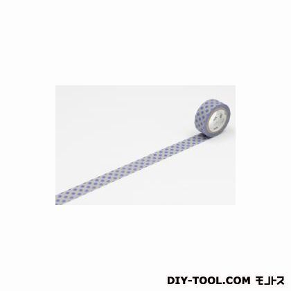 mtfabドット・ライトグレー×ブルー 15mm×3m MTFL1P11 1