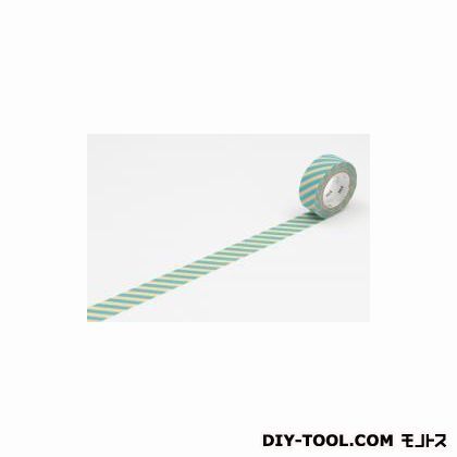 mtfabストライプ・クリーム×ミント 15mm×3m MTFL1P13 1