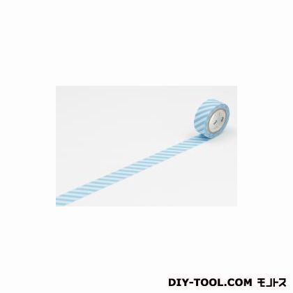 mtfabストライプ・ライトブルー×ホワイト 15mm×3m MTFL1P16 1