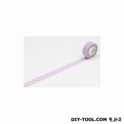 mtfabストライプ・ラベンダー 15mm×3m MTFL1P19 1