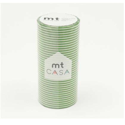 mtCASA100mmボーダー・ライトグリーン 100mm×10m MTCA1070 1