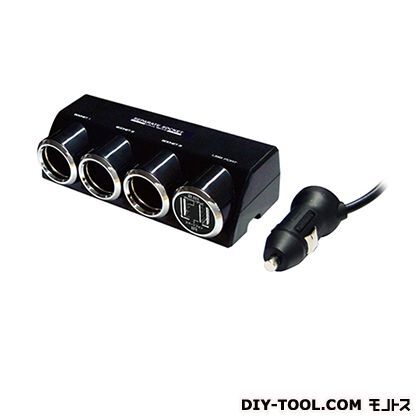 3連セパレートソケットUSB2口2ポート合計最大3.1A