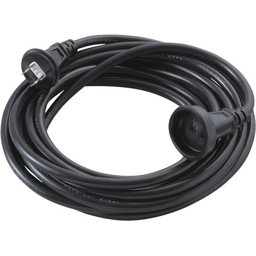 防雨型延長コード1口5m KRW13-5 クロ 1点