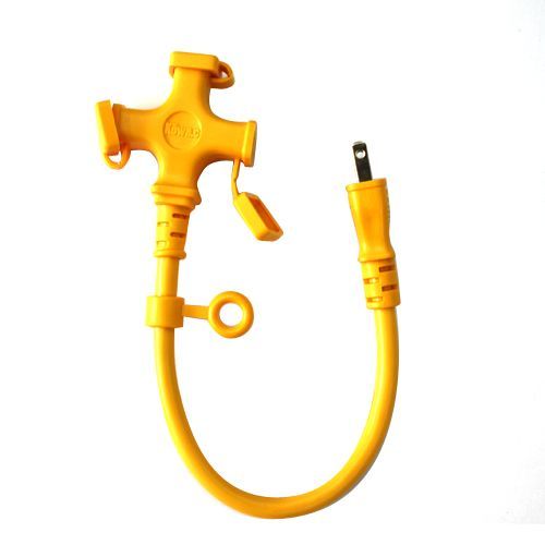 マルチタップキャップ付黄