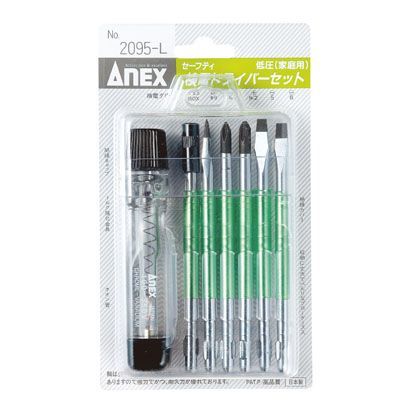 アネックス(ANEX) セーフティ検電ドライバー低圧 NO.2095-L 6本...