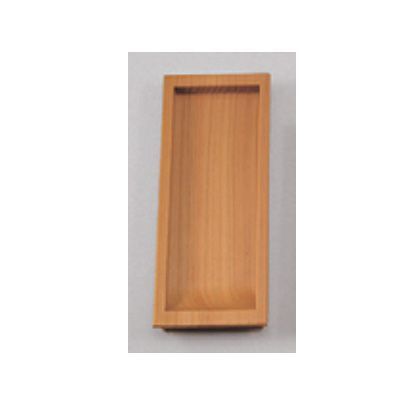 天然木長角チリ落戸引手 110mm 15541 1