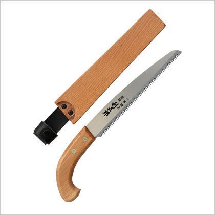 利五郎木サヤ入剪定鋸 サイズ:全長/340mm、刃渡り/210mm 12124 1