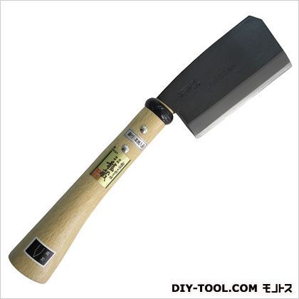 龍蔵東型鉈両刃 本体:幅75×全長365mm、刃長135mm、 収納時:幅80×全長375mm 1
