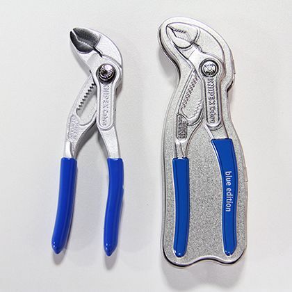 ミニコブラウォーターポンププライヤー ブルー 全長:125mm 8703-125BEBK 1