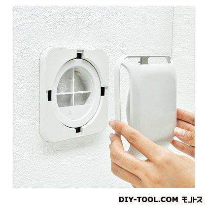 換気口(室内用)花粉除去フィルター付 シルバーグレー 88PR001FK 1