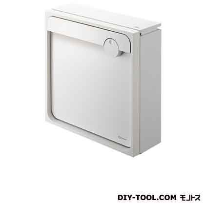 Qual 郵便受箱(壁付け)ポスト ホワイト×ホワイト H450×W450×D160mm KS-MAB1-LK-WW 1台