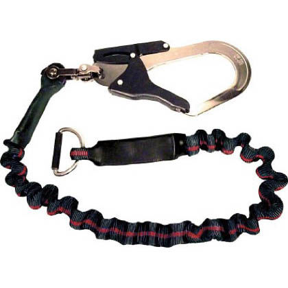 KHジャバラランヤードタフアルミ自在緋ライン 黒 長さ:1500mm LJAWK-15 1