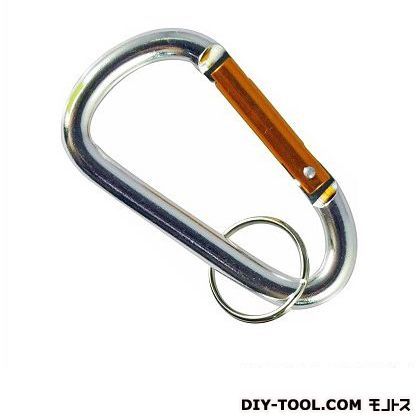 アルミカラビナD型 シルバー 8mm 8001 1