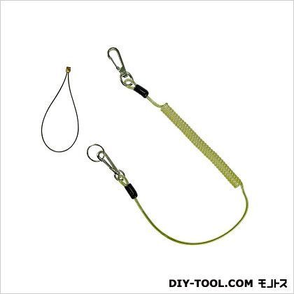 シックリー落ちないくん シルバー コード径:φ4.4mmワイヤーロープ径:φ1.5mm。自然長:650mm最大伸長:1700mm。 800TL-S 1