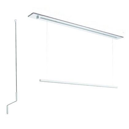 【アウトレット品】 川口技研 法人専用品室内用ホスクリーン昇降式 埋込タイプ ホワイト URB-L-W 1組