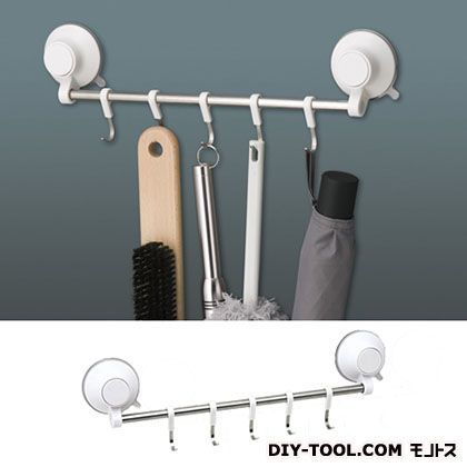 プッシュ式吸盤フック5連H-671 201000 1