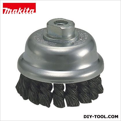 カップワイヤブラシ75ノット式外形75MMネジ径M10×1.5重研磨用タイプ A-02923 1