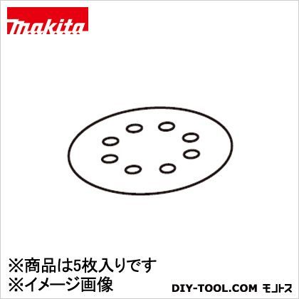 サンディングディスクペーパ粒度WA#100吸塵穴付(5入)木工用中仕上 A-52043 5枚