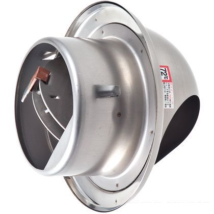 ワールド ステンレス丸型フード付ガラリ FD付