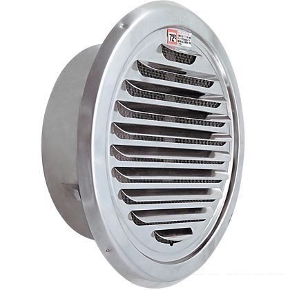 ワールド ステンレス丸型ガラリ FD付 電解研磨