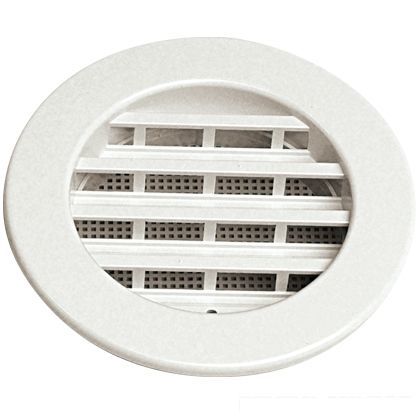 ワールド PC丸ガラリ 網無 シルバーグレー φ75mm WPRG-75SG 1個