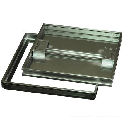 ファースト ステンレス フロアーハッチ モルタル用歩道用 (2枚割)