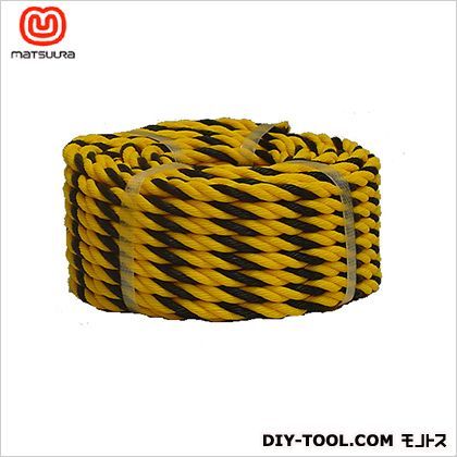 標識ロープ(HM) トラ柄 #9-20(約8mm×20m) #9-20 1巻