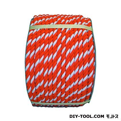 アクリル紅白ロープドラム巻 12mm×100m 1巻