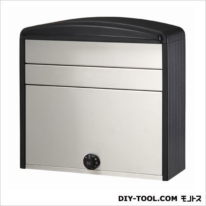 ダイヤル錠付ステンレスポスト ブラック 全幅(mm)X全高(mm)X全奥行(mm):360X350X153/重量(g):1580 PSL-3600 1個