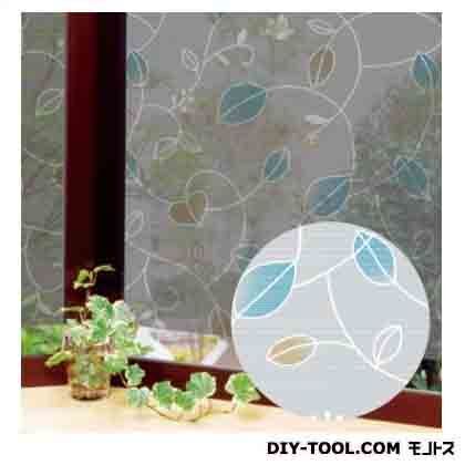 窓飾りシート(両面デザイン) ブルー 46cm丈×90cm巻 GCV-4670 1