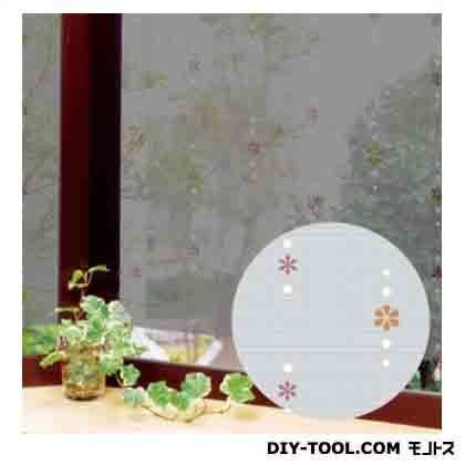 窓飾りシート(両面デザイン) ピンク 92cm丈×90cm巻 GCV-9271 1