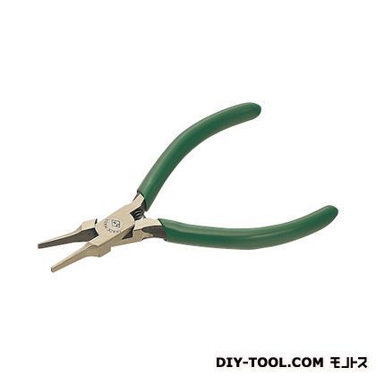 マイクロフラットノーズペンチ 緑 115mm E-4 1