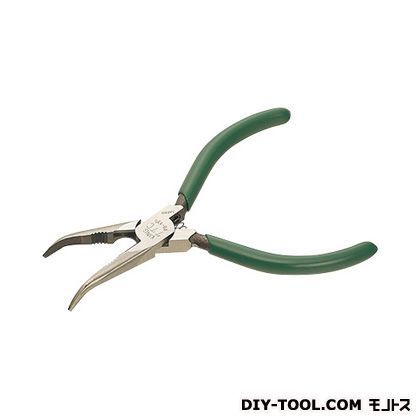 マイクロ先曲ラジオペンチ 緑 125mm E-6 1