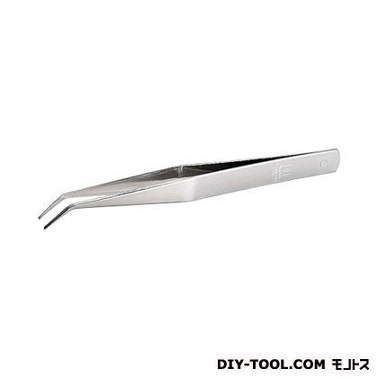 AA先曲ピンセット シルバー 125mm F-5 1点