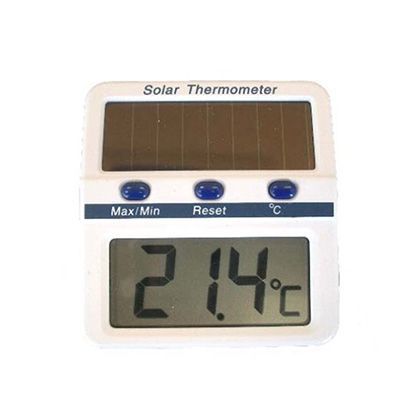 ソーラーデジタル温度計 64×68×13mm MT-889 1