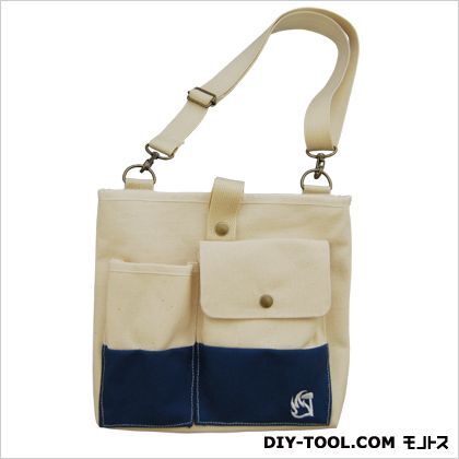 ガーデンバック ネイビー 縦21×横24×マチ3cm TS154 1点