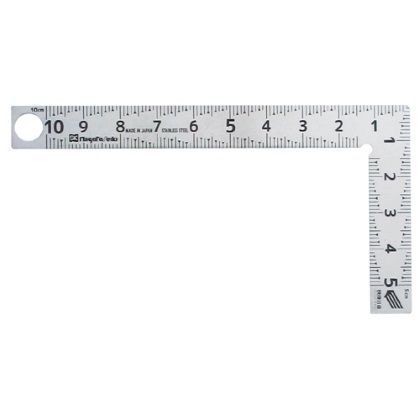 カーペンターミニ快段目盛 シルバー 全長58mm×全幅110mm×厚さ1.2mm CM-10KD 1
