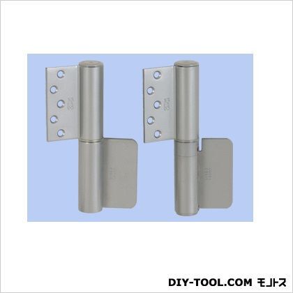 オートヒンジ100シリーズ右開きストップ機構付枠側取付穴なし シルバー 122SR 1