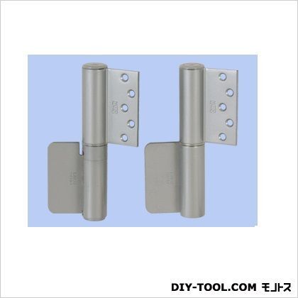 オートヒンジ100シリーズ左開きストップ機構付枠側取付穴なし シルバー 122SL 1