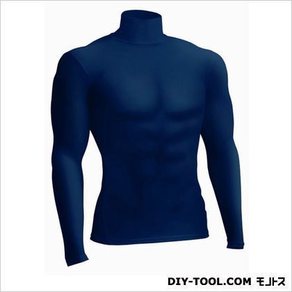 クールサポート適圧長袖ローネックシャツ ネイビー SS 7122-02-SS 1