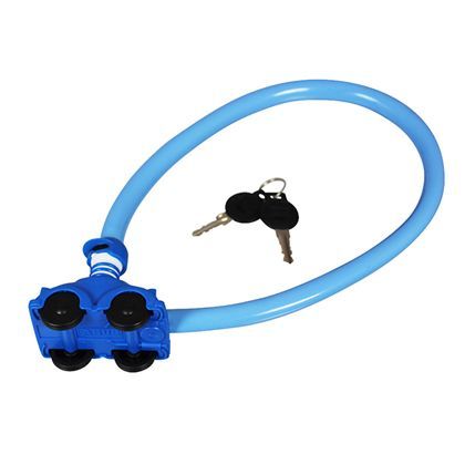 ABUSベビーカーロック ブルー 1