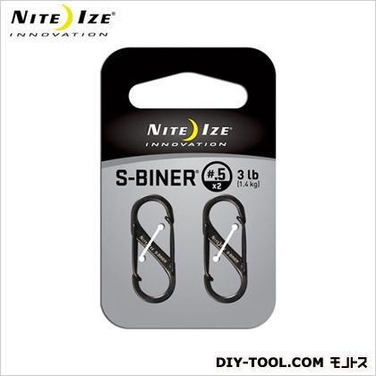 NiteIzeエスビナーチップ2個入チタン ブラック 33mm×12mm×6mm NI02221 1ヶ