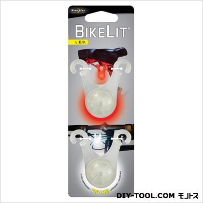 バイクリット ホワイト・レッド 61.36mm×60.44mm×21.80mm NI01401 1ヶ