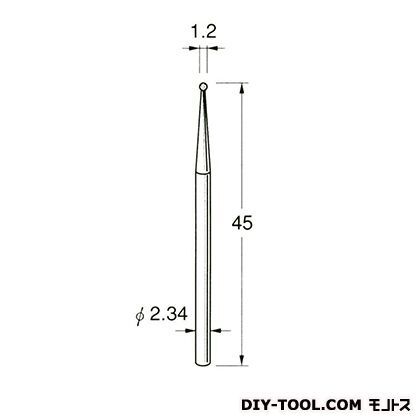 電着DIA砥石 先端径:1.2粒度:#150 D1012 1